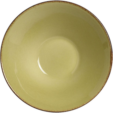 Салатник «Террамеса олива»; фарфор; 800мл; D=20.5,H=9.5см; олив.