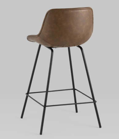 Стул полубарный TEXAS экокожа коричневый