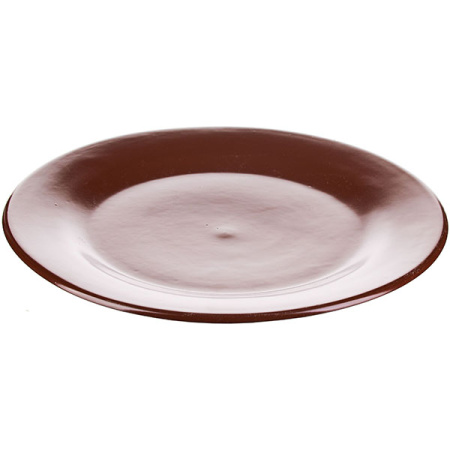 Тарелка  мелкая «Шоколад»; фарфор; D=26,H=2см; тем.корич.