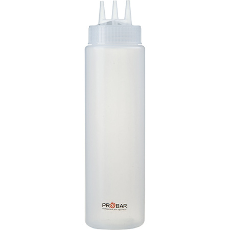 Фото Емкость для соусов с тремя носиками; пластик; 690мл; D=7,H=26см; прозр. Емкость для соусов с тремя носиками; пластик; 690мл; D=7,H=26см; прозр.