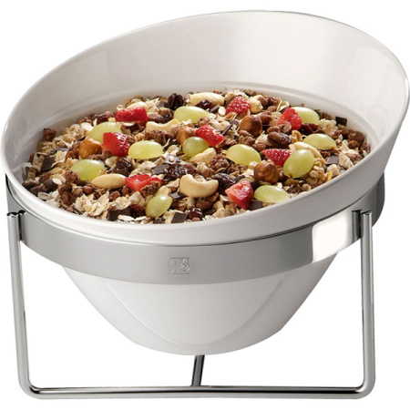 Салатник; пластик; 2500мл; D=24.5,H=15см; белый