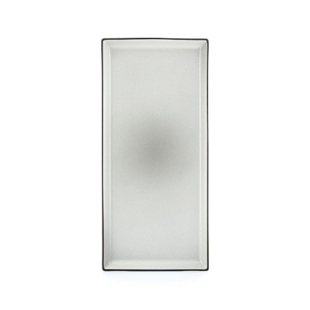 Блюдо прямоуг. «Экинокс»; фарфор; H=1.8,L=32.5,B=15см; серый