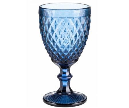 Бокал для вина Ромб 270 мл синий