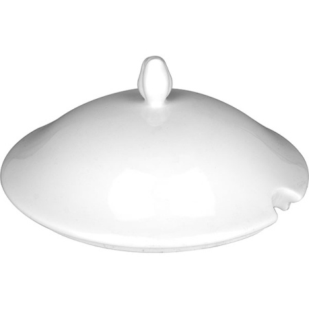 Крышка для супницы «Афродита»; фарфор; белый