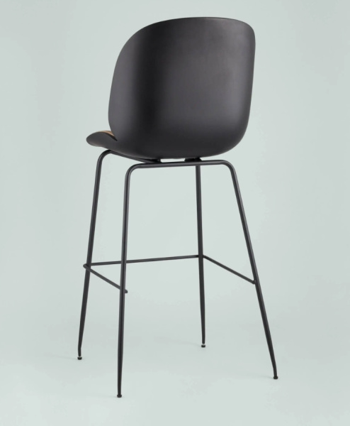 Стул барный Beetle PU со спинкой бежевый