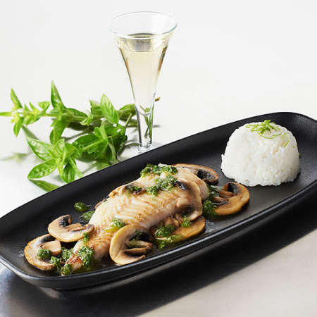 Блюдо прямоуг.; фарфор; H=2.9,L=36,B=15см; черный