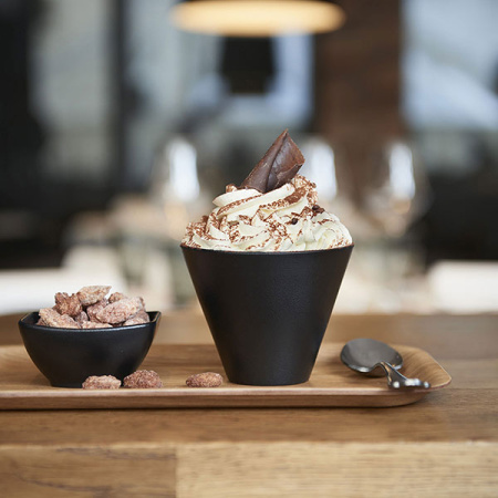 Салатник «Экинокс»; фарфор; 250мл; D=10.5,H=8см; черный