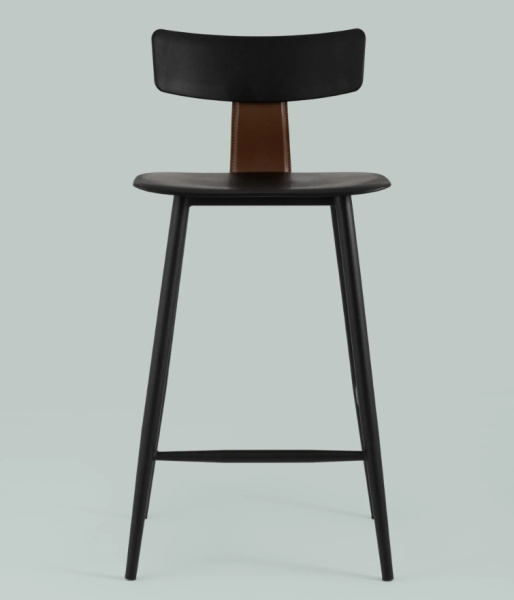 Стул полубарный ANT черный