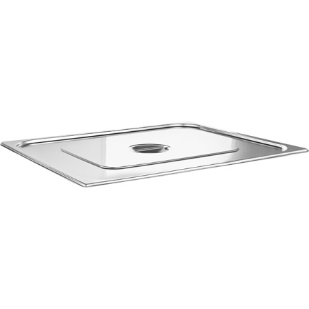 Крышка для гастр-ти (2/1); сталь нерж.; H=3,L=65,B=53см; металлич.