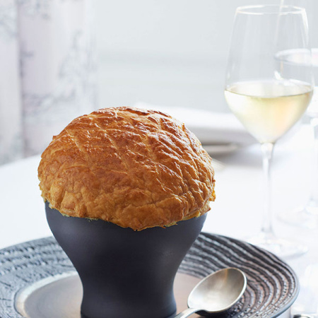 Бульонная чашка; керамика; 450мл; D=10.3см; черный