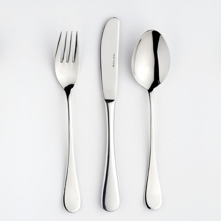 Вилка столовая «Риволи»; сталь нерж.; L=200/60,B=2мм; металлич.