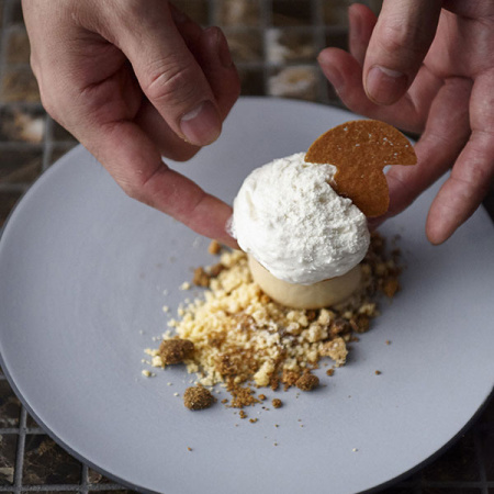 Тарелка  мелкая «Экинокс»; фарфор; D=21.5,H=2.5см; серый