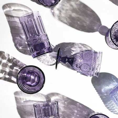 Хайбол; стекло; 300мл; H=138мм; фиолет.