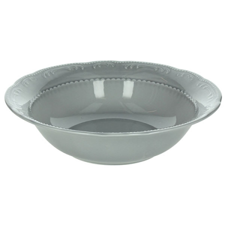 Салатник «В.Виена Шарм»; фарфор; 1200мл; D=25,H=7см; серый