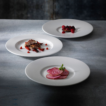 Тарелка мелкая «Уиллоу»; фарфор; D=27см; белый