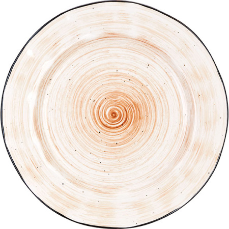 Тарелка  мелкая «Пастораль»; фарфор; D=27см; оранжев.