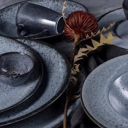 Блюдце Porland Frost Д=16 см серый