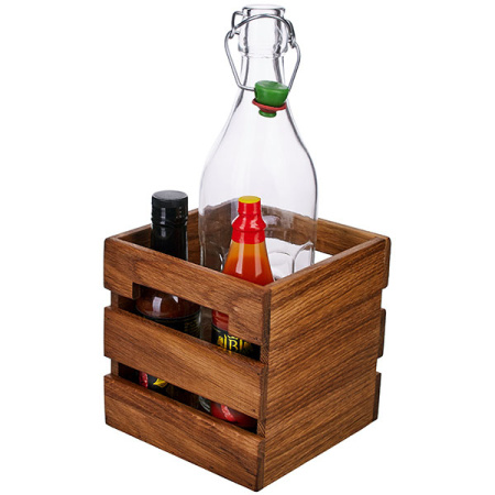 Ящик для кондиментов; дуб; H=15,L=15,B=15см