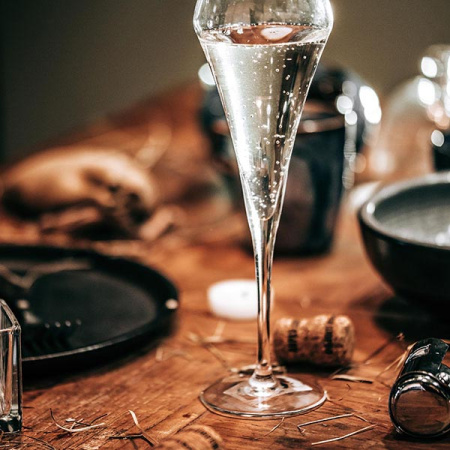 Бокал-флюте «Оупэн ап»; хр.стекло; 200мл; D=56,H=225мм; прозр.