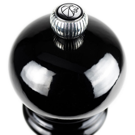 Мельница для перца метал.мех.; дерево,металл; D=5.5,H=12см; черный,серебрян.