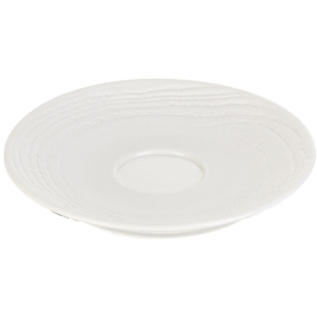 Блюдце для стакана 80мл «Арборесценс»; фарфор; D=14см; слон.кость