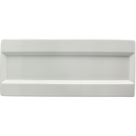 Блюдо прямоуг. «Фрейм»; фарфор; L=35.5,B=20.3см; белый