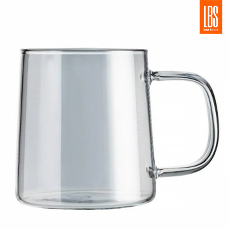 Кружка стеклянная LBS 300 мл графит