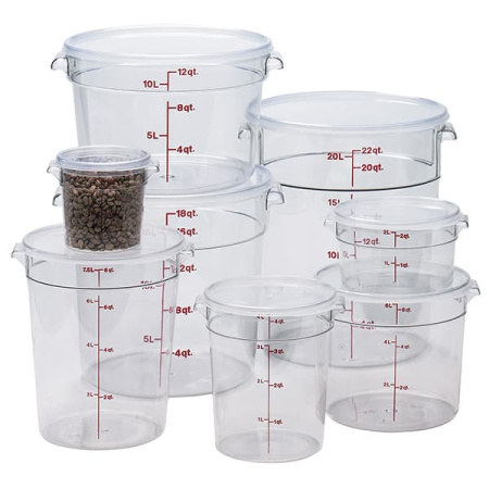 Контейнер; поликарбонат; 3.8л; D=18,H=21.5,L=22см; прозр.