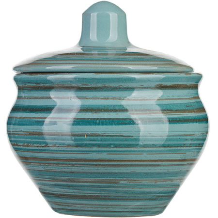 Горшок  для запекания «Скандинавия»; керамика; 200мл; D=9.5,H=10см; голуб.