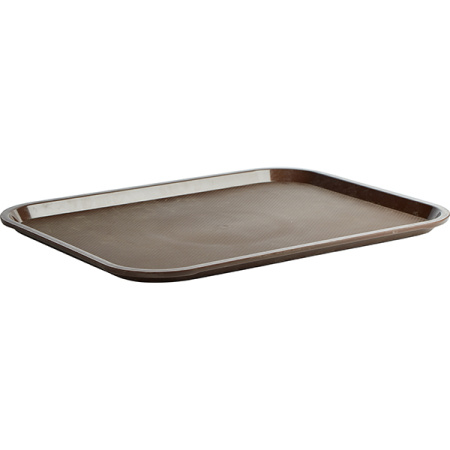 Поднос для  Фаст Фуд; пластик; H=2,L=45.5,B=35.5см; коричнев.