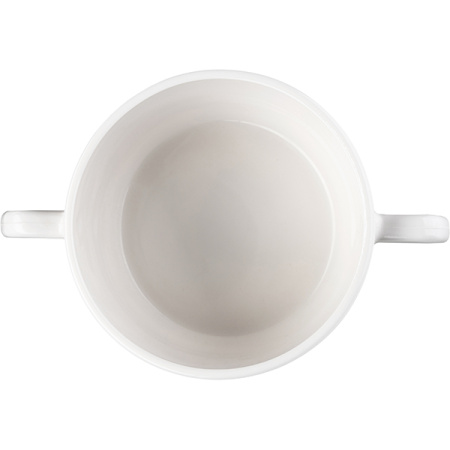 Бульонная чашка «Каррарэ»; стекло; 320мл; D=10,H=5.5,L=15см; бежев.,песочн.