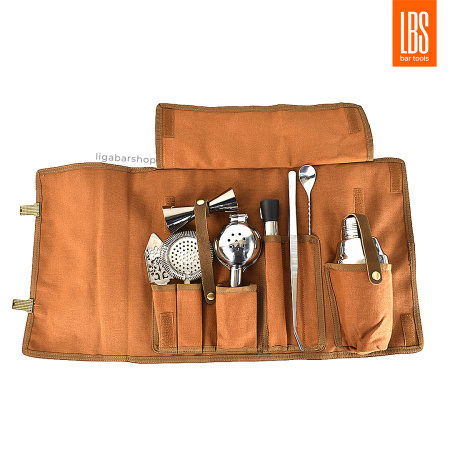 Сумка-скрутка LBS для барного инвентаря, коричневый