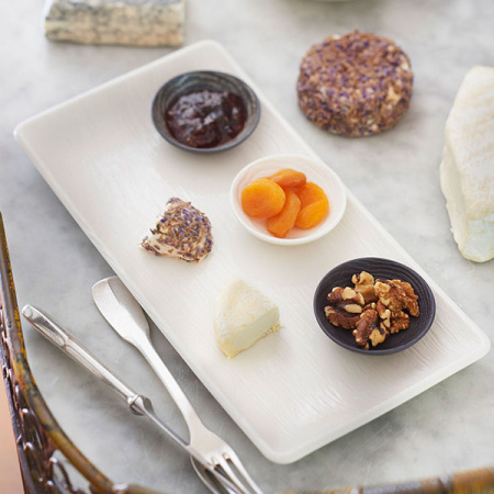 Блюдо прямоуг. «Арборесценс»; фарфор; L=30,B=12см; слон.кость