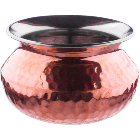 Блюдо для подачи(ханди) «Проотель»; сталь нерж.,медь; 0.75л; D=11.8/15,H=8.2см