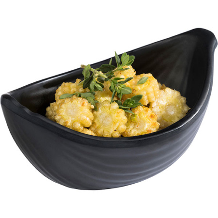 Салатник для компл. «Мини Лиф»; пластик; 60мл; H=4.5,L=10.5,B=6.5см; черный