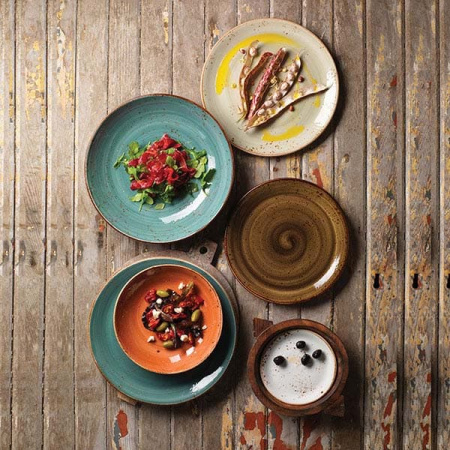 Салатник «Крафт»; фарфор; 650мл; D=20.5,H=4см; терракот