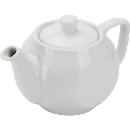 Чайник «Соло»; фарфор; 400мл; D=7.5,H=8.5,L=16см; белый