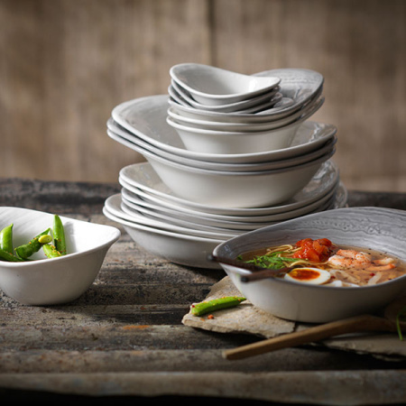 Салатник «Скейп грей»; фарфор; 420мл; D=18см; серый