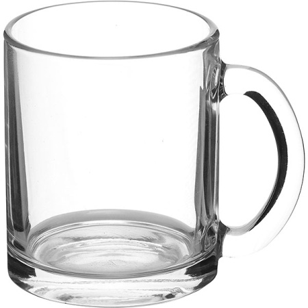 Кружка «Чайная»; стекло; 320мл; D=11.3,H=9.4см; прозр.