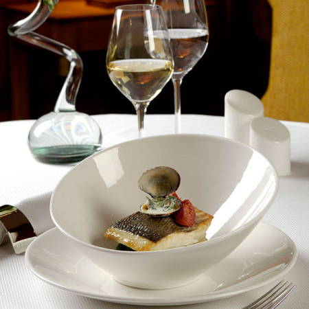 Салатник «Монако Вайт»; фарфор; 60мл; D=10,H=4.5см; белый