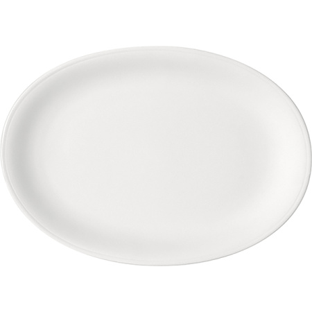 Блюдо овальное «Бонн»; фарфор; L=32.3,B=22.8см; белый