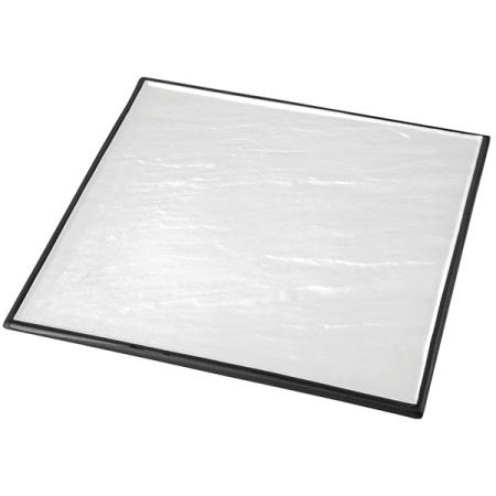 Блюдо для подачи квадр.; фарфор; H=1.5,L=26,B=26см; белый,черный