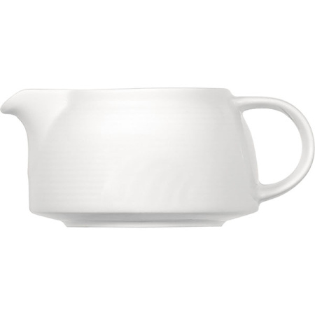 Соусник «Карат»; фарфор; 300мл; D=11,H=7,L=15см; белый