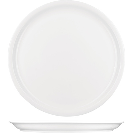 Блюдо круглое «Кунстверк»; фарфор; D=31.5,H=3см; белый