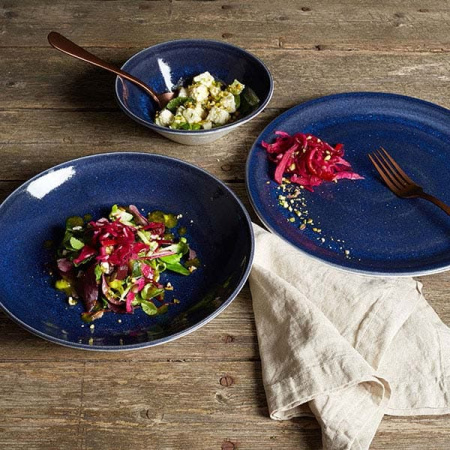 Салатник «Везувиус»; фарфор; 650мл; D=21.5см; синий