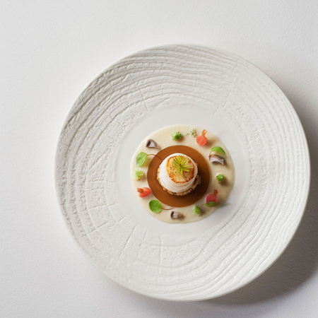 Тарелка мелкая «Арборесценс»; фарфор; D=28,H=3.5см; слон.кость