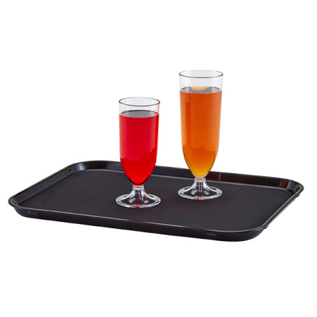 Поднос прямоуг.; прорезин.; H=2,L=42,B=30см; черный