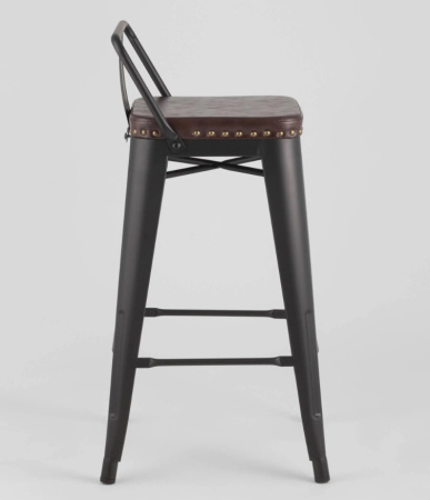 Стул полубарный TOLIX SOFT черный матовый