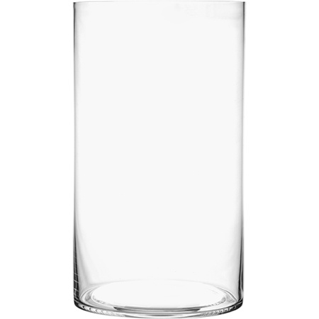 Ваза для цветов «Цилиндр»; стекло; D=19.6,H=35см; прозр.