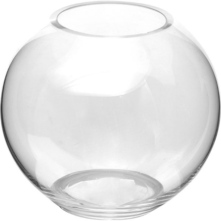Фото Ваза-шар; стекло; D=18,H=17см; прозр. Ваза-шар; стекло; D=18,H=17см; прозр.